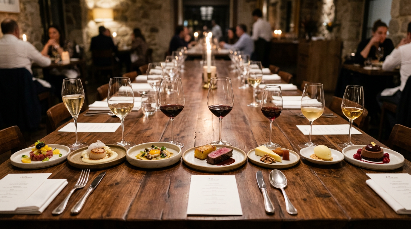 Menú degustación elegante